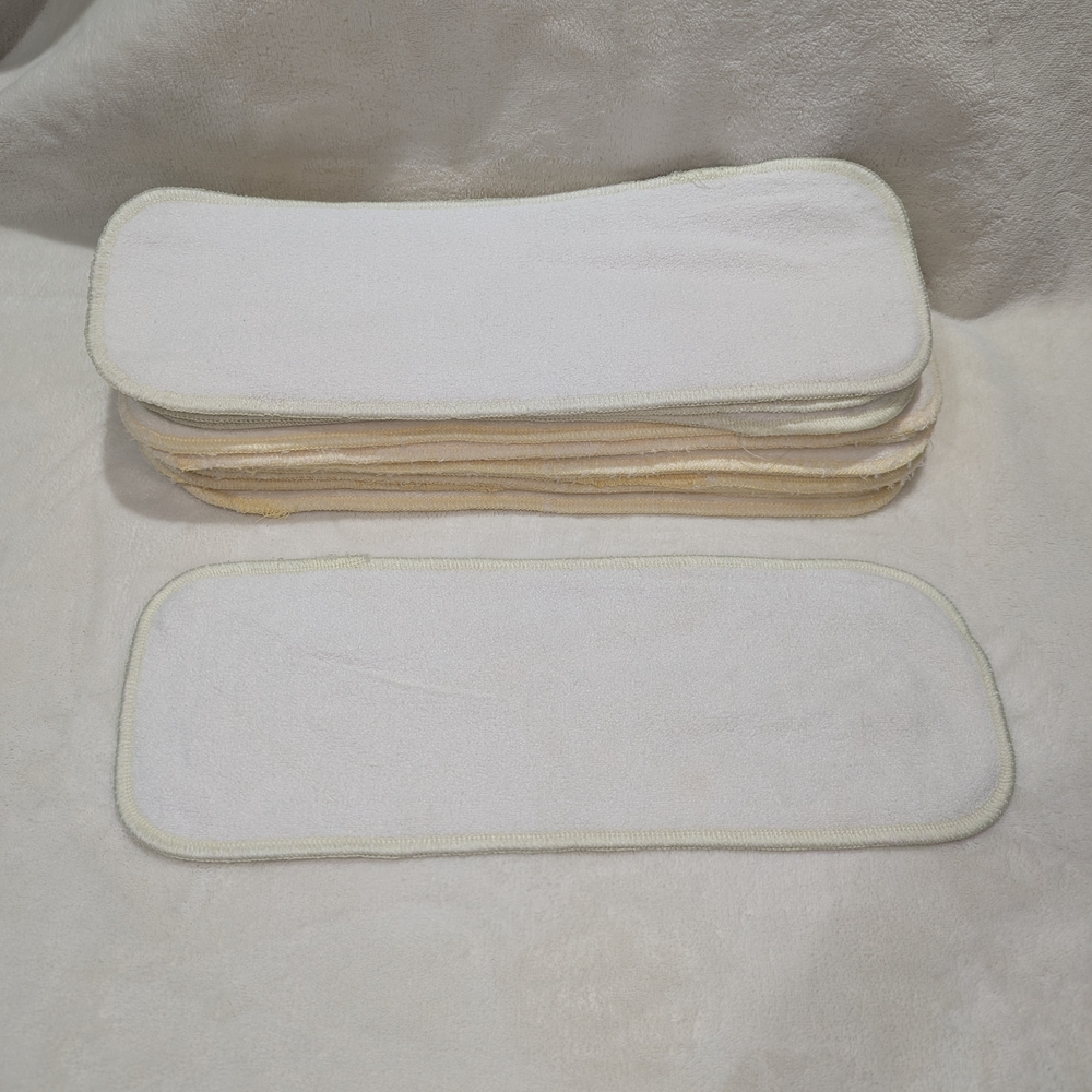 Neutral White/Tan Baby Cloth Inserts - Multipack